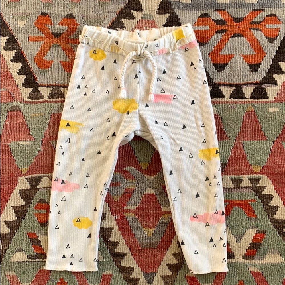 Zara baby girls pants with geometric print
